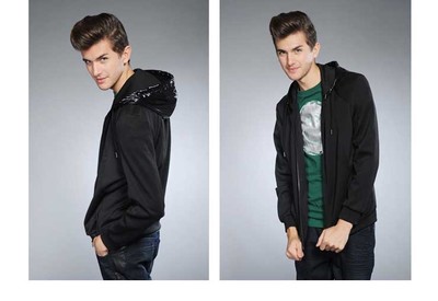 Balharbor保罗哈博男士休闲卫衣07WY0119 简约黑色，舒适百搭